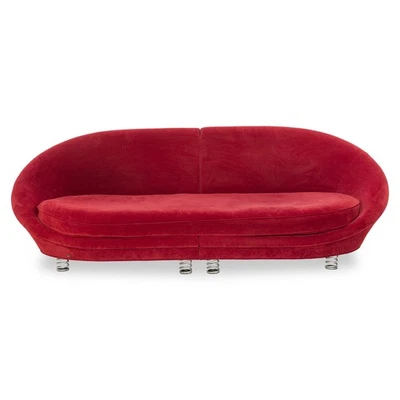 Bretz Pool Stoff Viersitzer Rot Sofa Couch - Bild 1 von 4