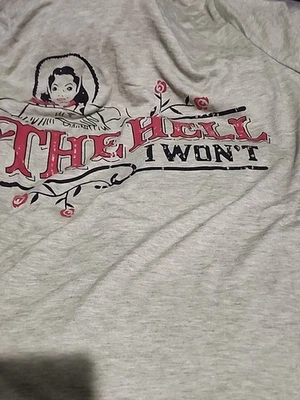 Camiseta estilo occidental The Hell I Won't verde claro, XL Foto 1 de 2