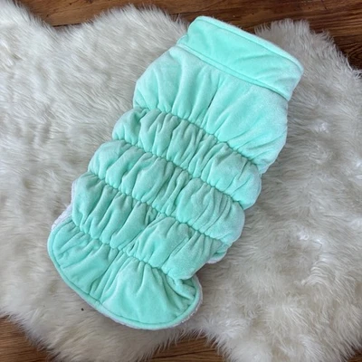 Abrigo acolchado verde menta Isaac Mizrahi para perro talla M Foto 1 de 4