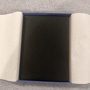 NWT Smythson Of London SoHo Notebook Dark Navy/Black - Picture 1 of 5