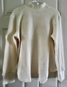 Madewell Womens Cream Mock Neck Long Sleeve Pullover Sweater Size Small - Picture 1 of 4