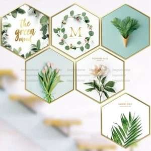 DIY Plants Picture Frame Wall Sticker PVC Environmental Dining Room Wall Poster - Bild 1 von 7