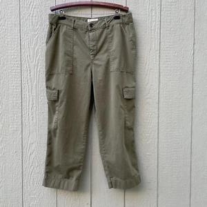 Boden Pantalone Donna 16-18 Verde Gamba Larga Cargo Relax Cotone Escursionismo Outdoor com - Foto 1 di 18