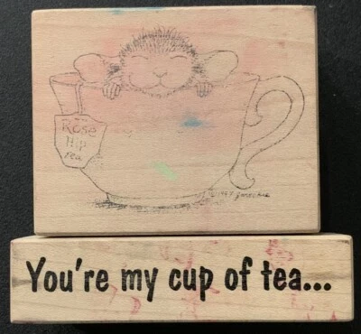 Stampa Rosa House Mouse You’re My Cup Of Tea & Feeing Rosy Rubber Stamps Foto 1 de 3