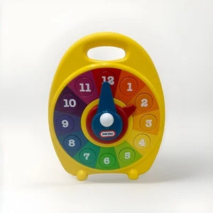 LITTLE TYKES Reloj Educativo Vintage Juguete de Enseñanza Colores Hora Números Hecho en EE. UU. - Imagen 1 de 7