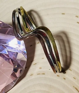 VINTAGE DREIFARBIGES GEWELLTES MANSCHETTENARMBAND - Bild 1 von 4