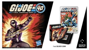 G.I. Joe 40th Anniversary 1oz Silver Coin (NZmint) 2022. Low mintage 1982 - Picture 1 of 8