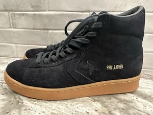 Converse Pro Leather High Final Club Top Suede Black - Black Gum W 9.5 M 8 - Picture 1 of 15