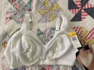 Vintage 90’s White OLGA Full Figure Bra NWT NOS #33613 38DD No Wire Soft Cup - Picture 1 of 5