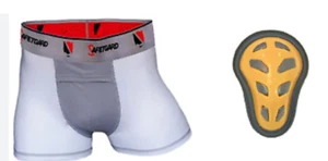 SAFETGARD 1 Pair Boxer Briefs w/Cage Cup Size Pee Wee 30-55lbs NWOT - Picture 1 of 5