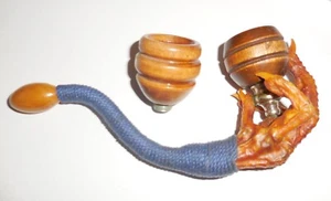 VINTAGE RARE ART DECO SMOKING PIPE GOTHICK CHICKEN FOOT DESIGN - Picture 1 of 8