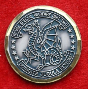 Challenge Coin . Naval Special Warfare Unit Two. - Imagen 1 de 3