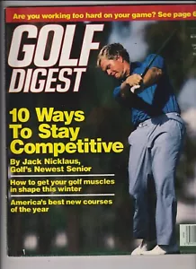 Golf Digest Mag Jack Nicklaus Stay Competitive Januar 1990 112719nonr - Bild 1 von 1