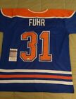 Grant Fuhr Edmonton Oilers Autographed Inscrib HOF Style Jersey XL JSA-Coa