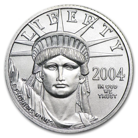2004 1/4 oz Platinum American Eagle BU - SKU #153 Cover
