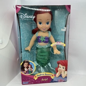 New 2006 Disney Playmates Little Princess Ariel Soft & Sweet 12" Plush Doll - Picture 1 of 7