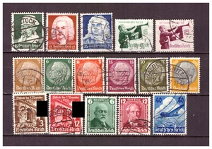 Deutsches Reich 1935 Sammlung Schütz, Bach, Händel Mi.573-575 u.a. gestempelt - Bild 1 von 1