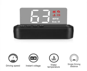 HUD short for Head Up Display,car dashboard information,Foldable,Clear,Safer OBD - Picture 1 of 12