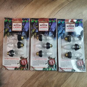 Vintage Noma T1 9x Clear & Fuse E12 Christmas Outdoor Light Bulbs Lamps 12v 3w - Picture 1 of 2