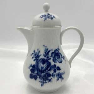 Vtg Seltmann Weiden Bavaria Blue White Floral Coffee Teapot Lid 1946-1975 READ - Picture 1 of 21