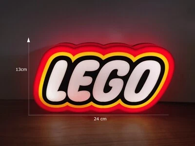 Insegna targa luminosa Lego City Technic Star Wars LEGO LED sign 24cm - Immagine 1 di 2