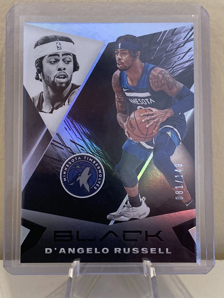 2020-21 PANINI BLACK BASE #/149 D'ANGELO DANGELO RUSSELL TIMBERWOLVES NO. 27 - Image 1 of 2