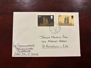 United Kingdom 1973 - 19th Commonwealth Conference letter fdc stamps Fife - Picture 1 of 1