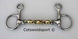 Waterford Brass Alloy filet baucher / hanging cheek Horse Bit - Picture 1 of 1