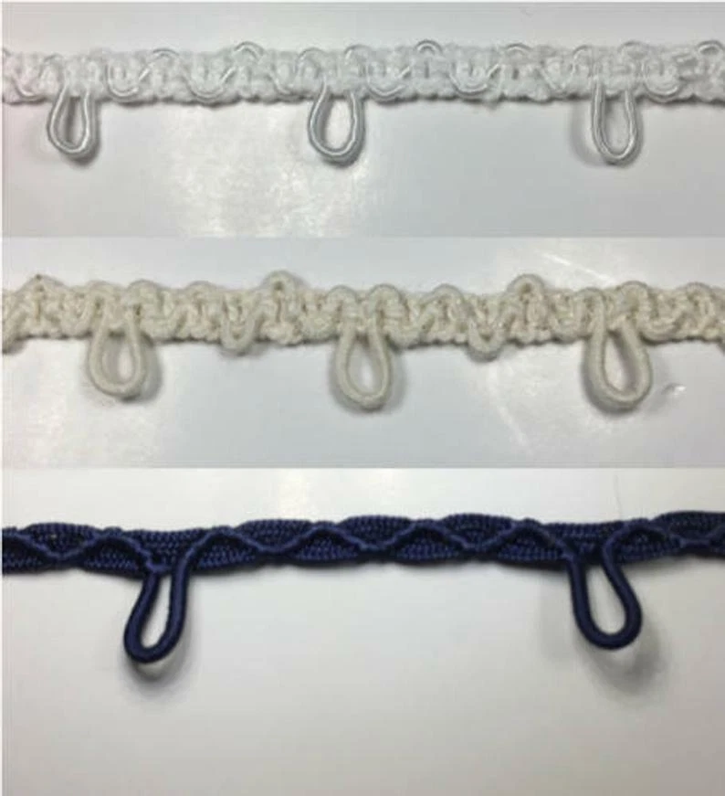 Bridal Button Loop Elastic Braid Trimming - 18 Yards - Many Colors - Image 1 of 1