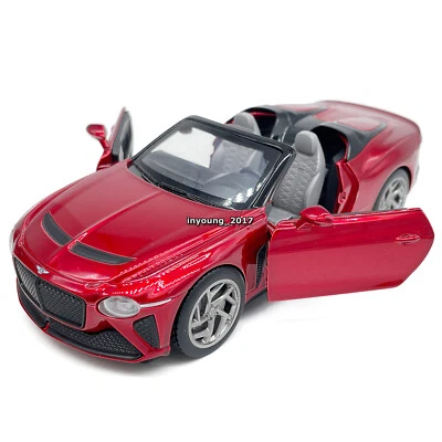1:32 Bentley Mulliner Bacalar Modelo Coche Diecast Juguete Vehículo Pull Back Coches Rojo Foto 1 de 4