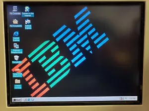 Vintage IBM 44D1923 12.1" LCD Monitor Display USB with I/O Support White Tested - Picture 1 of 14