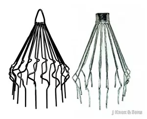Chimney Bird Cage Guard Prevent Birds Pointed Fire Galvanised Black Crows Cowl - Picture 1 of 3