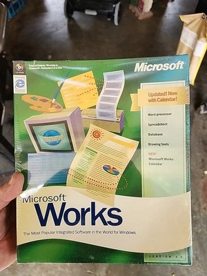 Microsoft Works 4.5 New In Package.  New Old Stock - Image 1 of 3