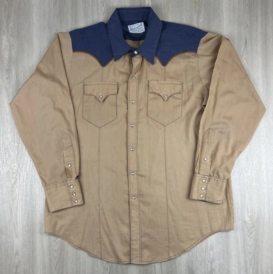 Vintage Rockmount Ranch Wear Shirt Eagle Embroidered Pearl Snap Shirt Medium - Image 1 of 4