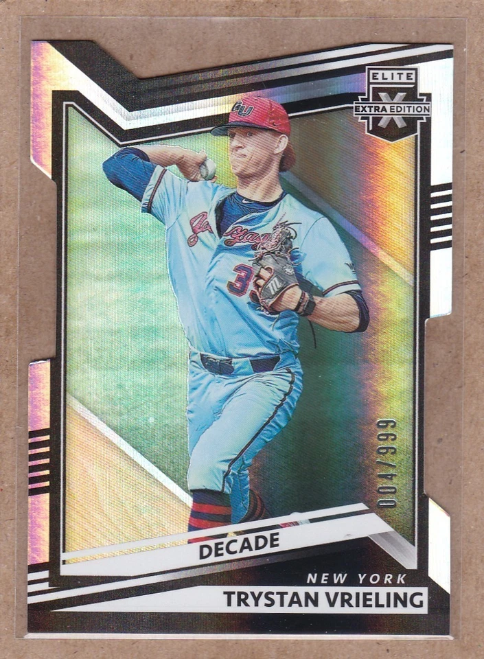 Trystan Vrieling 2022 Elite Extra Edition #100 Decade /999 Die-Cut New York - Image 1 of 1