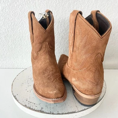 Botín de vaquero Lane LEXINGTON para mujer 7,5 caramelo gamuza vaquera occidental botas cortas Foto 1 de 4