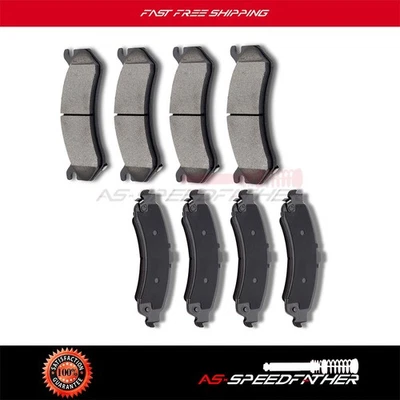For 2003 2004 2005 2006 Cadillac Escalade ESV EXT Front Rear Ceramic Brake Pads - Image 1 of 4