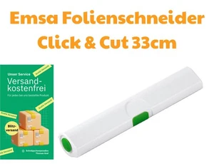 Emsa Folienschneider Click & Cut 33 cm weiß grün für Alufolie Frischhaltefolie - Bild 1 von 3