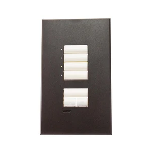 LUTRON SK-4S-NI-BR HOMEWORKS SEETOUCH, KIT DE PLACA FRONTAL DE 4 BOTONES, MARRÓN - Imagen 1 de 3