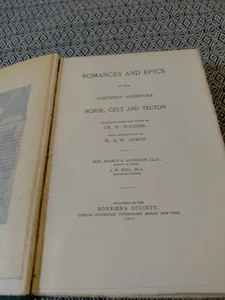 1906 Norroena Society Viking Edition  – Romances And Epics #172/650 - Imagen 1 de 20