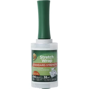 Duck Brand Standard Stretch Wrap with Handle [40 Gauge]: 5 in. x 1000 ft. Clear - Picture 1 of 4