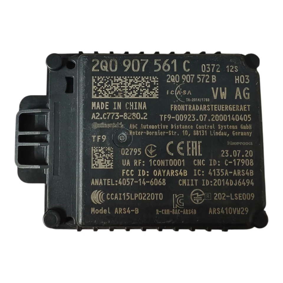 GENUINE VOLKSWAGEN TIGUAN MK2 AD FRONT RADAR SENSOR 2Q0907561C ACC NEW - Image 1 of 4
