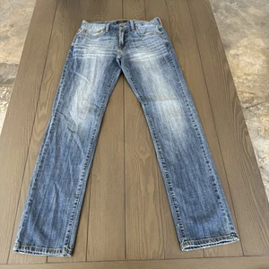 Lucky Brand Jeans Mens 30x34 Mid Wash Blue Denim 221 Original Straight Fit - Picture 1 of 15