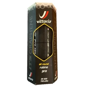 Neuer Vittoria Rubino Pro G2.0 GRAPHENE Rennradreifen, grau gestreift, 700x25C - Bild 1 von 2