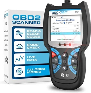 BLCKTEC 440 Bluetooth OBD2 Scanner Diagnostic Tool - Car Code Reader and... - Picture 1 of 7