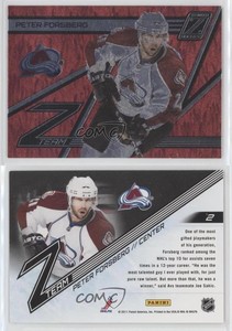 2010-11 Zenith Z Team Red Hot Peter Forsberg #2 HOF