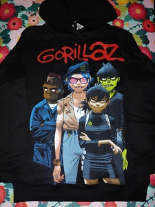 Gorillaz Group Graphic Hoodie Small New Official - Picture 1 of 2