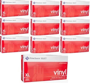Prime Source Basics Extra Large puderfreie 3 Mil transparente Vinylhandschuhe 1.000 Stück - Bild 1 von 3