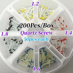 200 Pcs Dental Fiber Post Quartz Screw Teeth Restorative 1.2 1.4 1.6 1.8mm - Picture 1 of 7