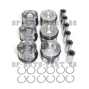 6pcs Pistons &Rings Set Oversized +0.5 for BMW E90 E91 F10 F11 N57D30 3.0 Diesel - Picture 1 of 5